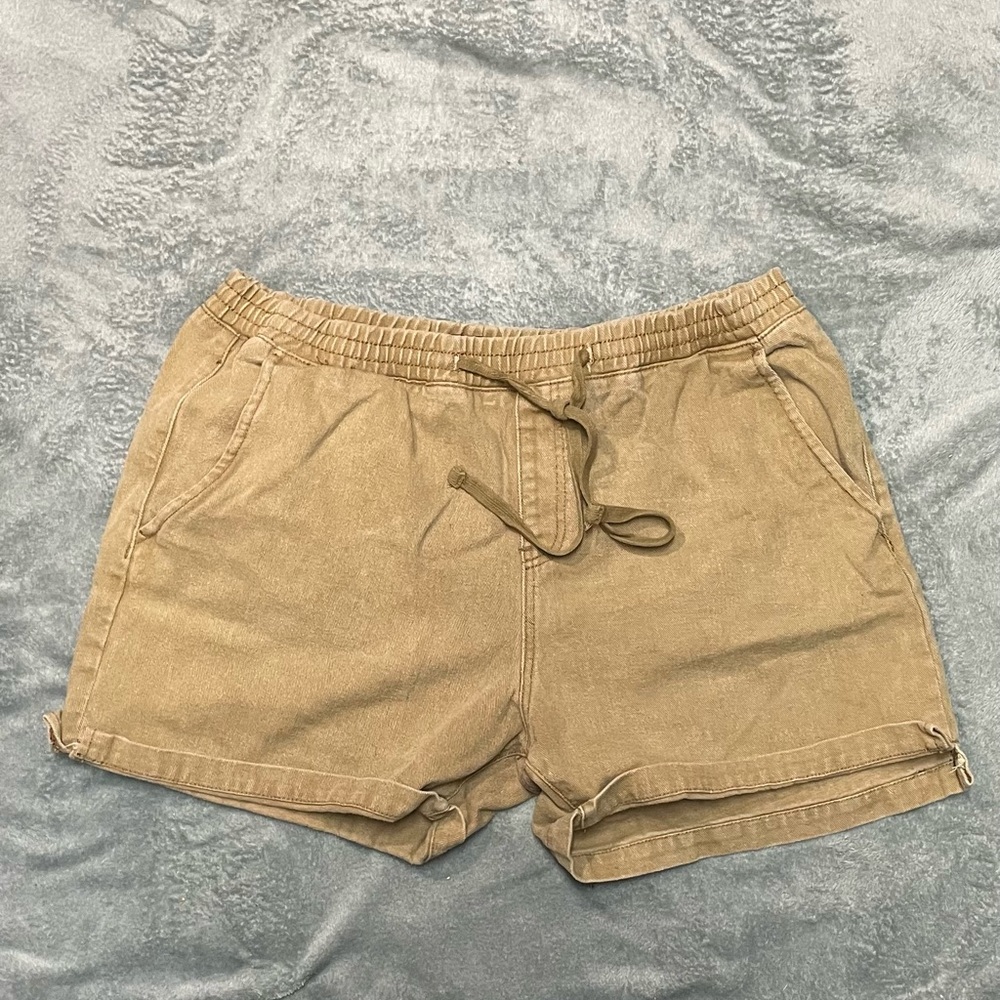 Forever 21 Tan Flat Front Casual Shorts